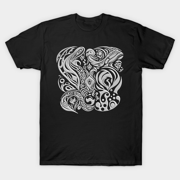 Abstract Modern Psychedelic T-Shirt by Bongonation